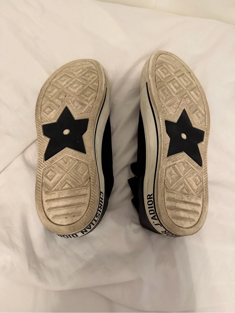 Dior Black High-Top Sock Sneakers with Branded Ribbon Laces
